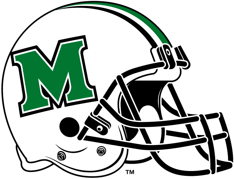 Marshall Thundering Herd 2001-Pres Helmet Logo diy DTF decal sticker